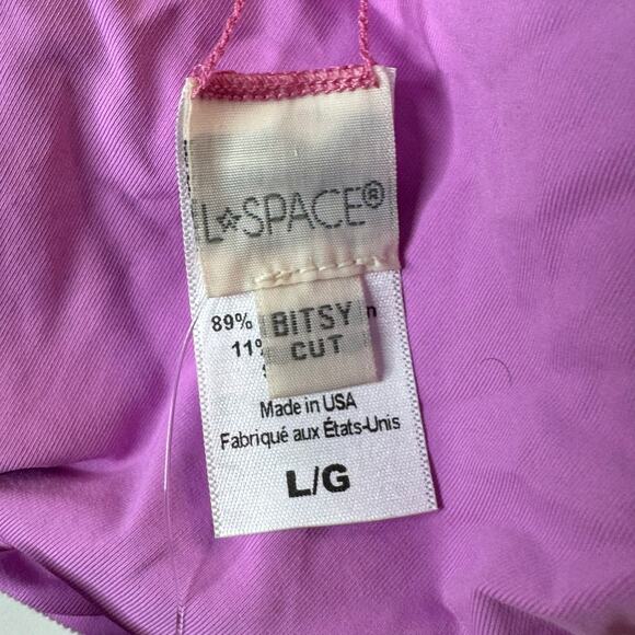 L*Space Pointelle Rib Cabana Bikini Bottom - Rosebud NWT Size Large - Picture 6 of 6